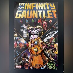 Marvel Infinity Gauntlet Comic Cover - Multicolor